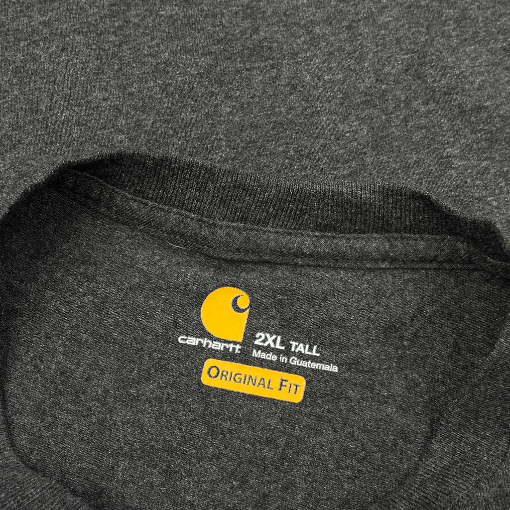 Carhartt Tall T-Shirt - 2XL Grey Cotton - Image 3