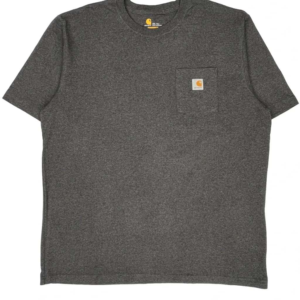 Carhartt Tall T-Shirt - 2XL Grey Cotton - Image 4