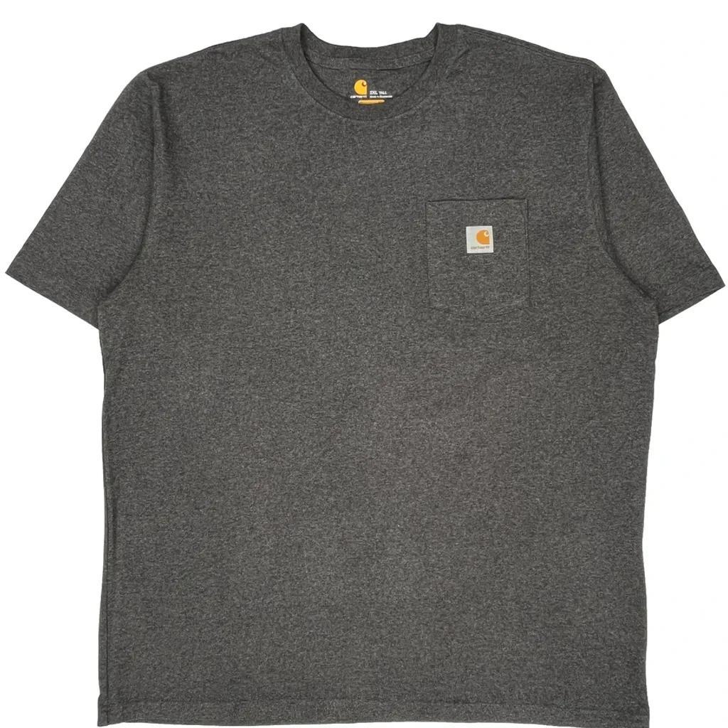Carhartt Tall T-Shirt - 2XL Grey Cotton - Image 5