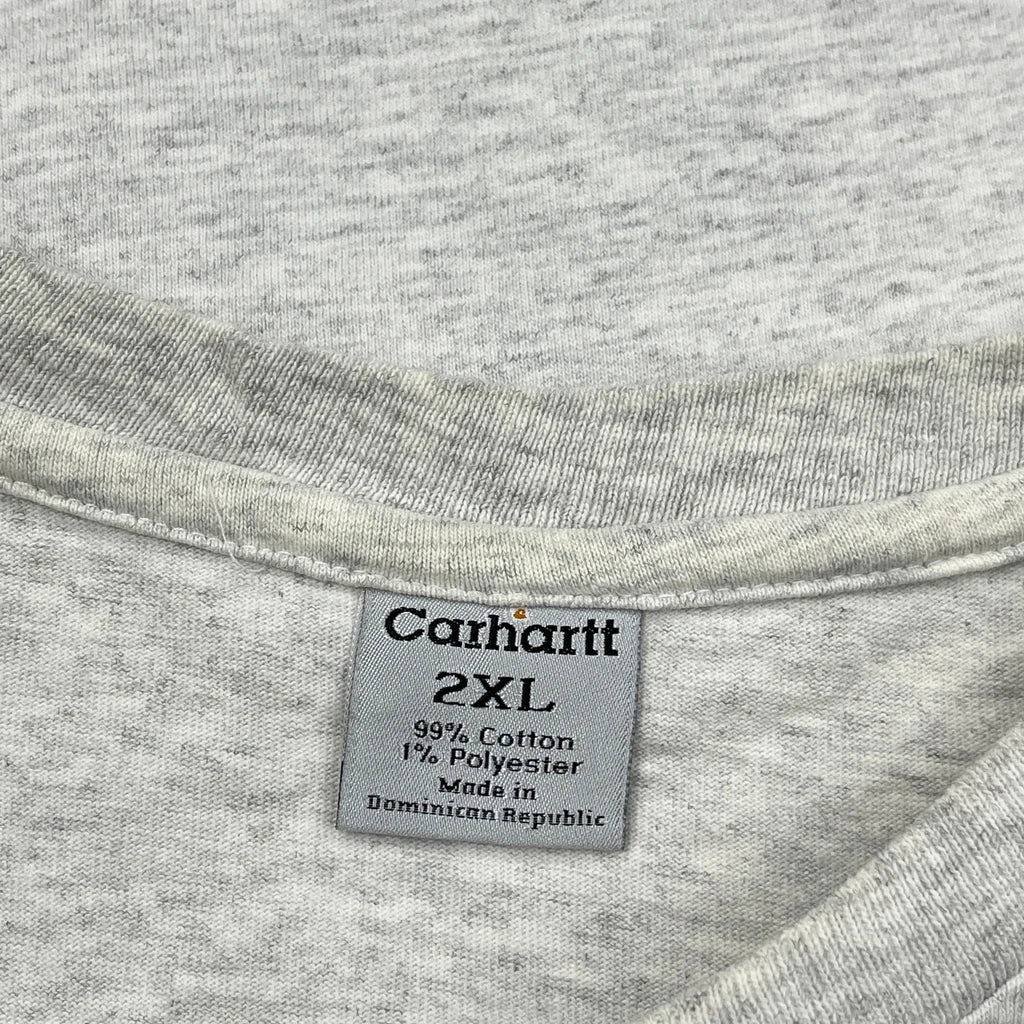 Carhartt T-Shirt - 2XL Grey Cotton - Image 3