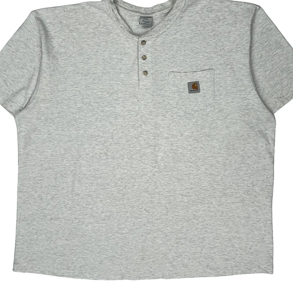 Carhartt T-Shirt - 2XL Grey Cotton - Image 4