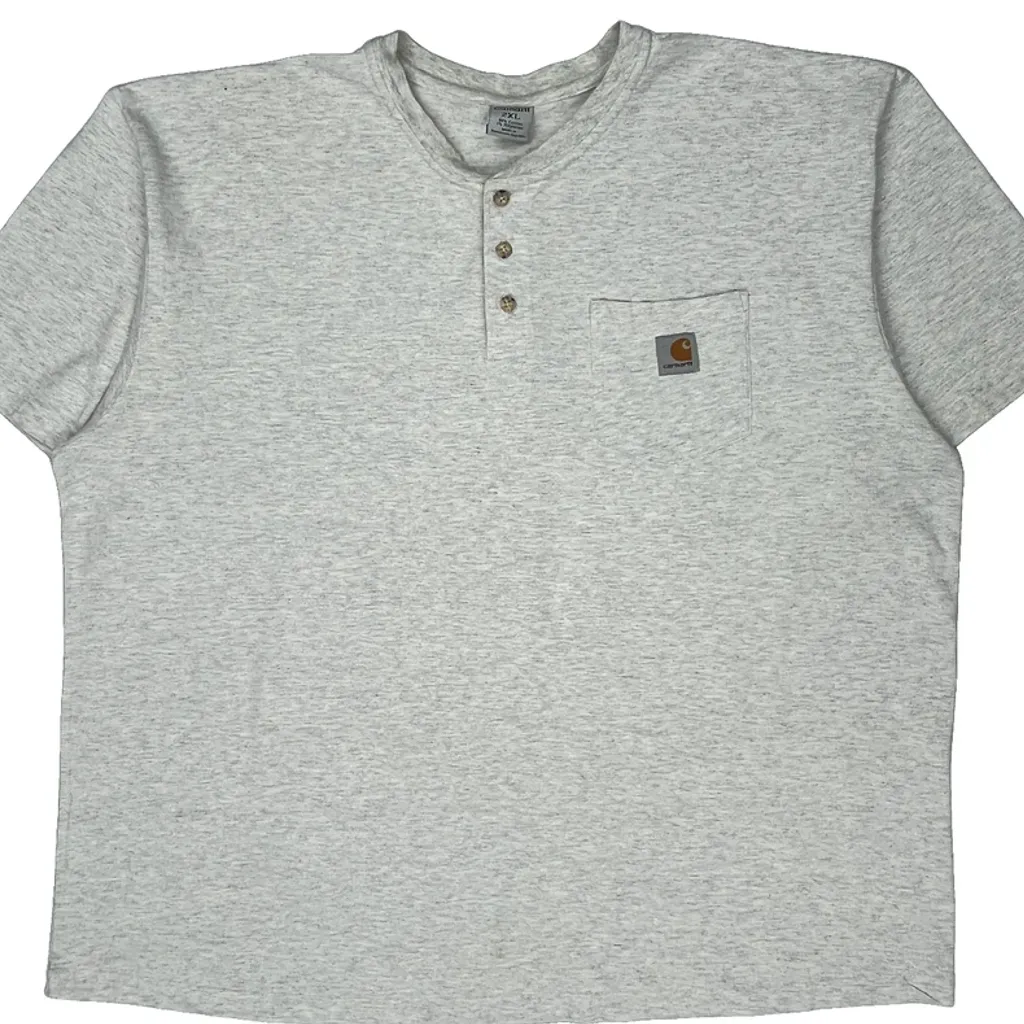 Carhartt T-Shirt - 2XL Grey Cotton - Image 5