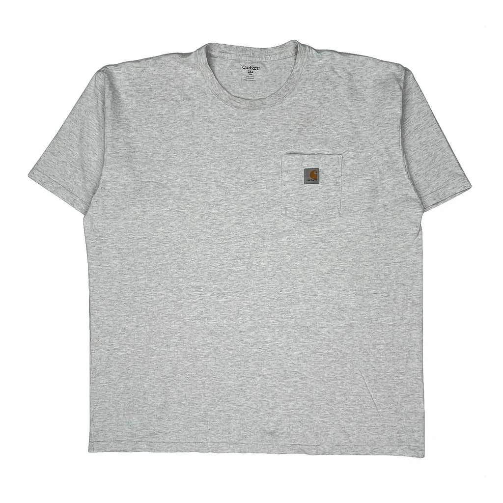 Carhartt Tall T-Shirt - 2XL Grey Cotton
