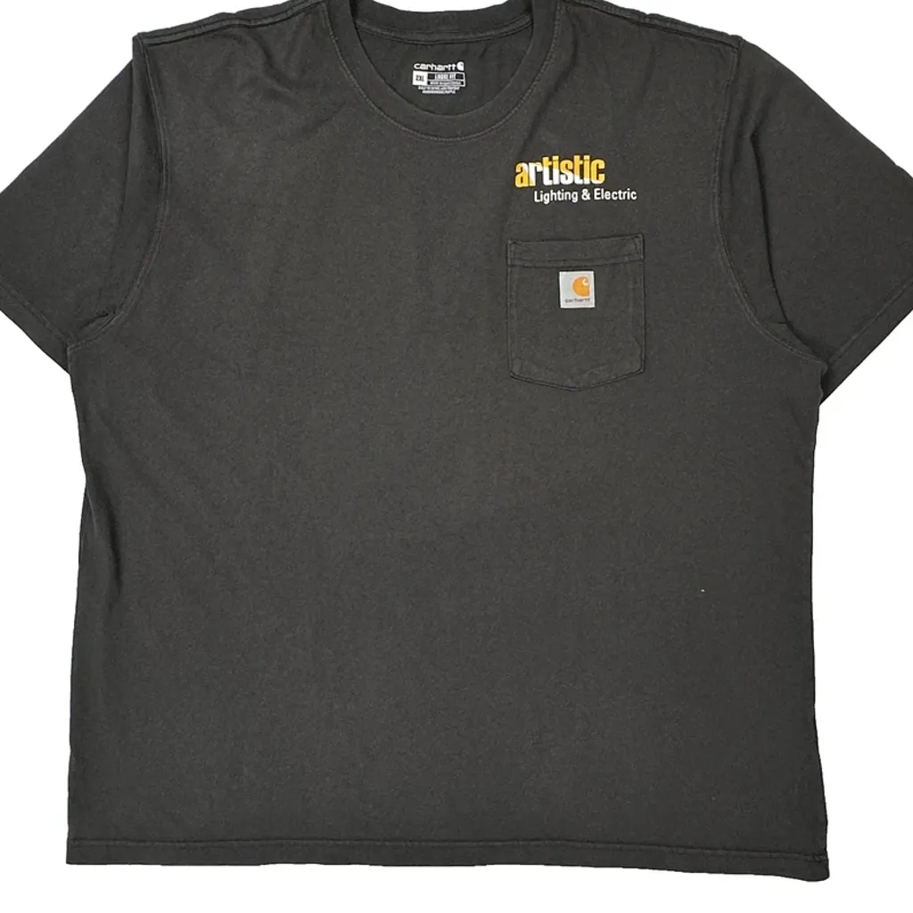 Carhartt T-Shirt - 2XL Grey Cotton - Image 5