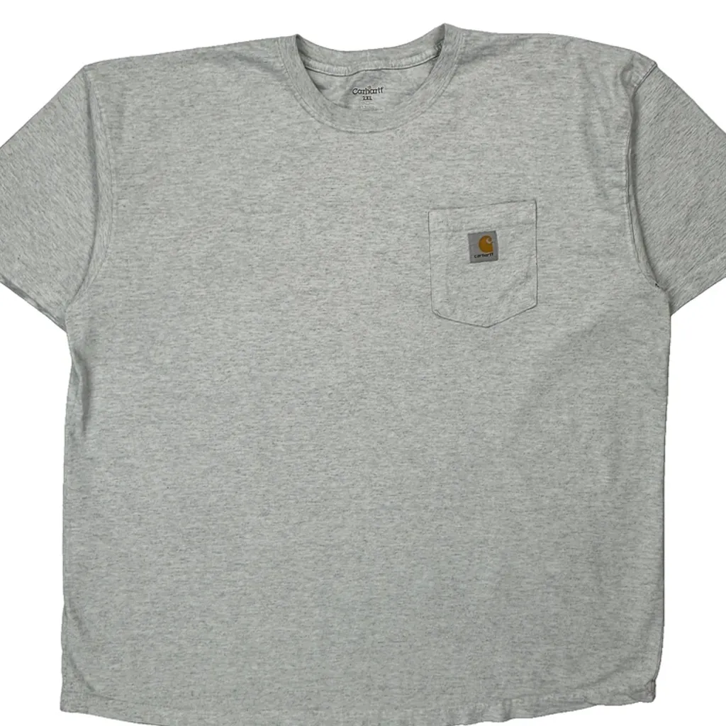 Carhartt T-Shirt - 2XL Grey Cotton - Image 5