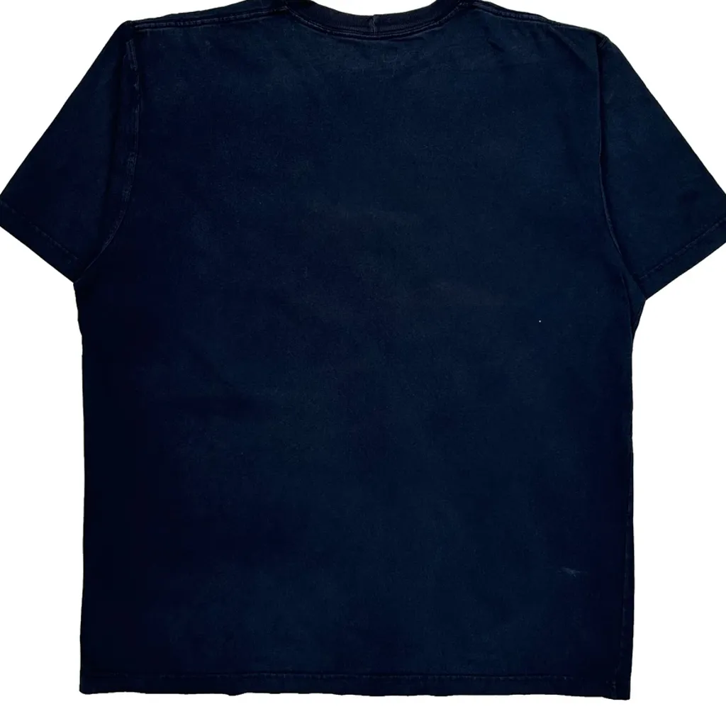 Carhartt T-Shirt - Large Navy Cotton - Image 7