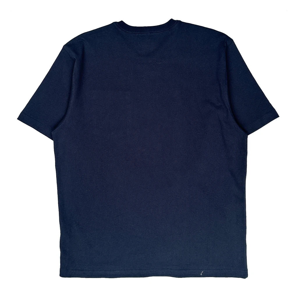 Carhartt T-Shirt - Large Navy Cotton - Image 2