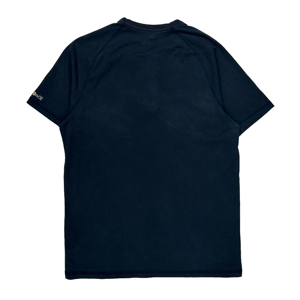 Carhartt T-Shirt - Medium Navy Cotton - Image 2