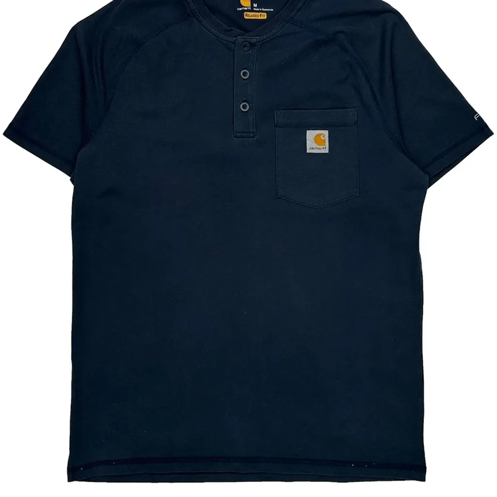 Carhartt T-Shirt - Medium Navy Cotton - Image 5