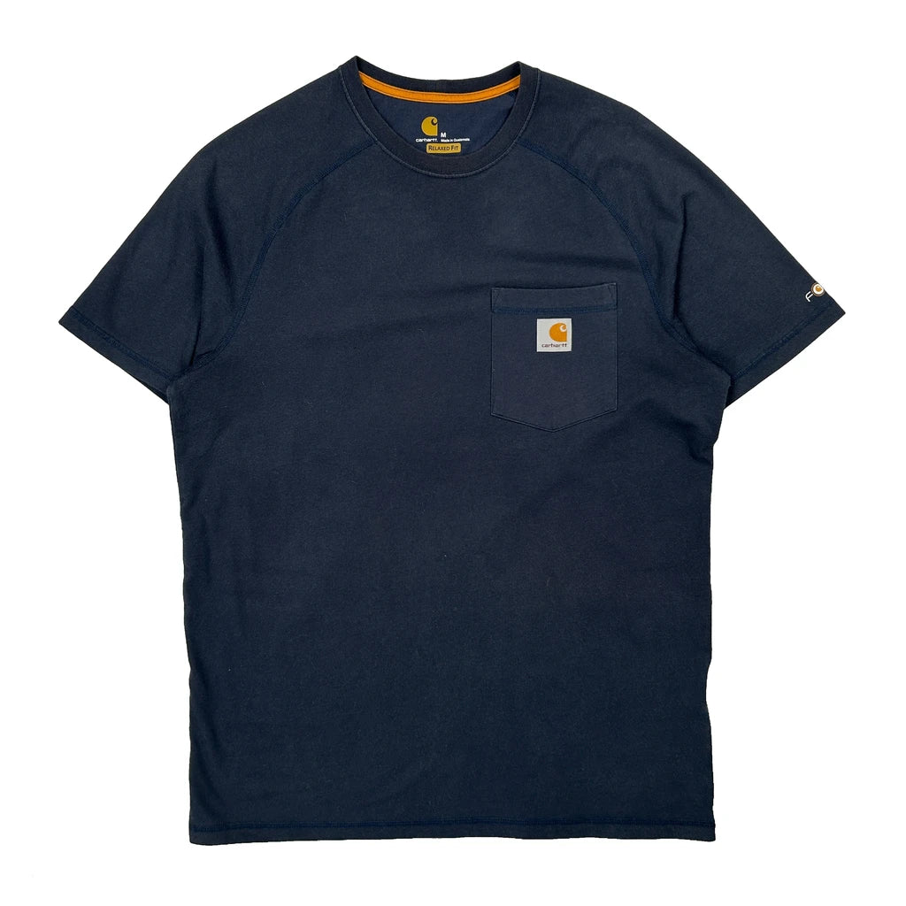 Carhartt T-Shirt - Medium Navy Cotton