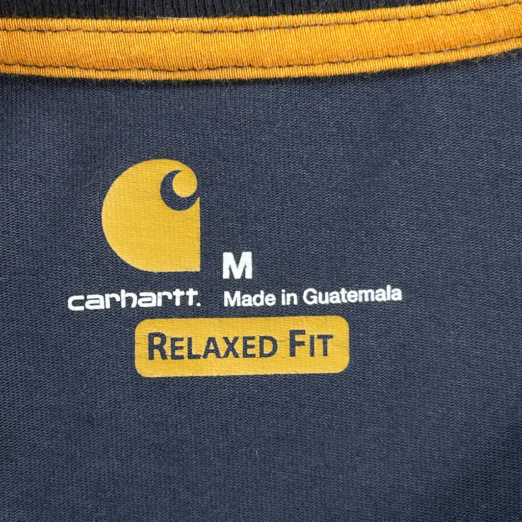 Carhartt T-Shirt - Medium Navy Cotton - Image 3