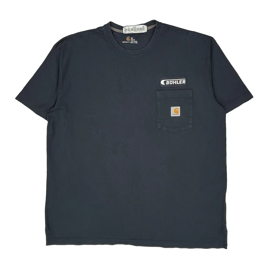 Carhartt T-Shirt - XL Navy Cotton
