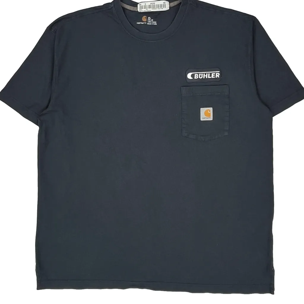 Carhartt T-Shirt - XL Navy Cotton - Image 4