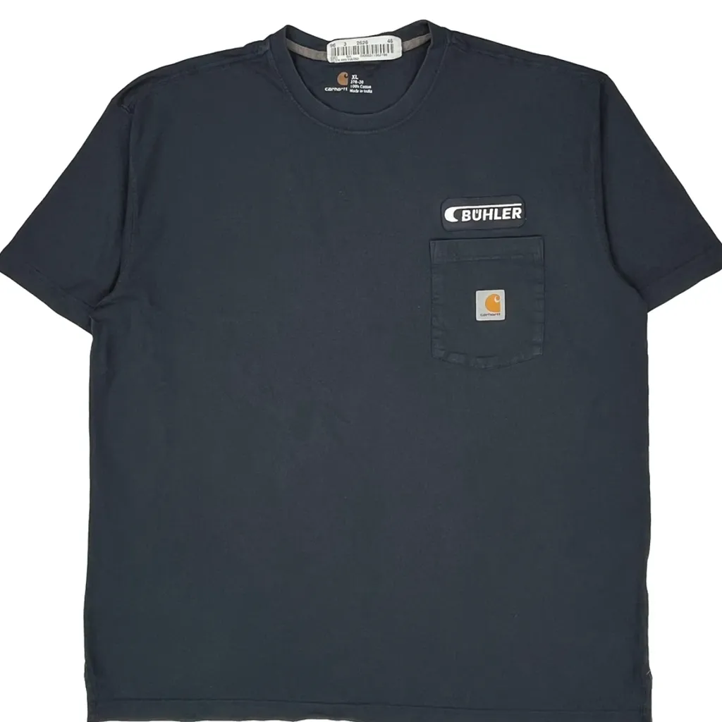 Carhartt T-Shirt - XL Navy Cotton - Image 5