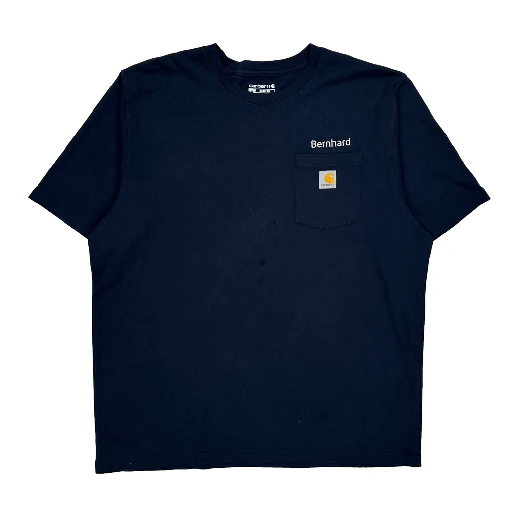 Carhartt T-Shirt - XL Navy Cotton