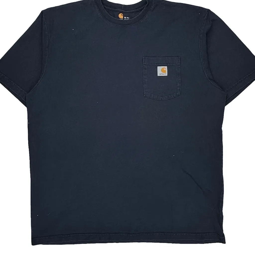 Carhartt T-Shirt - XL Navy Cotton - Image 5