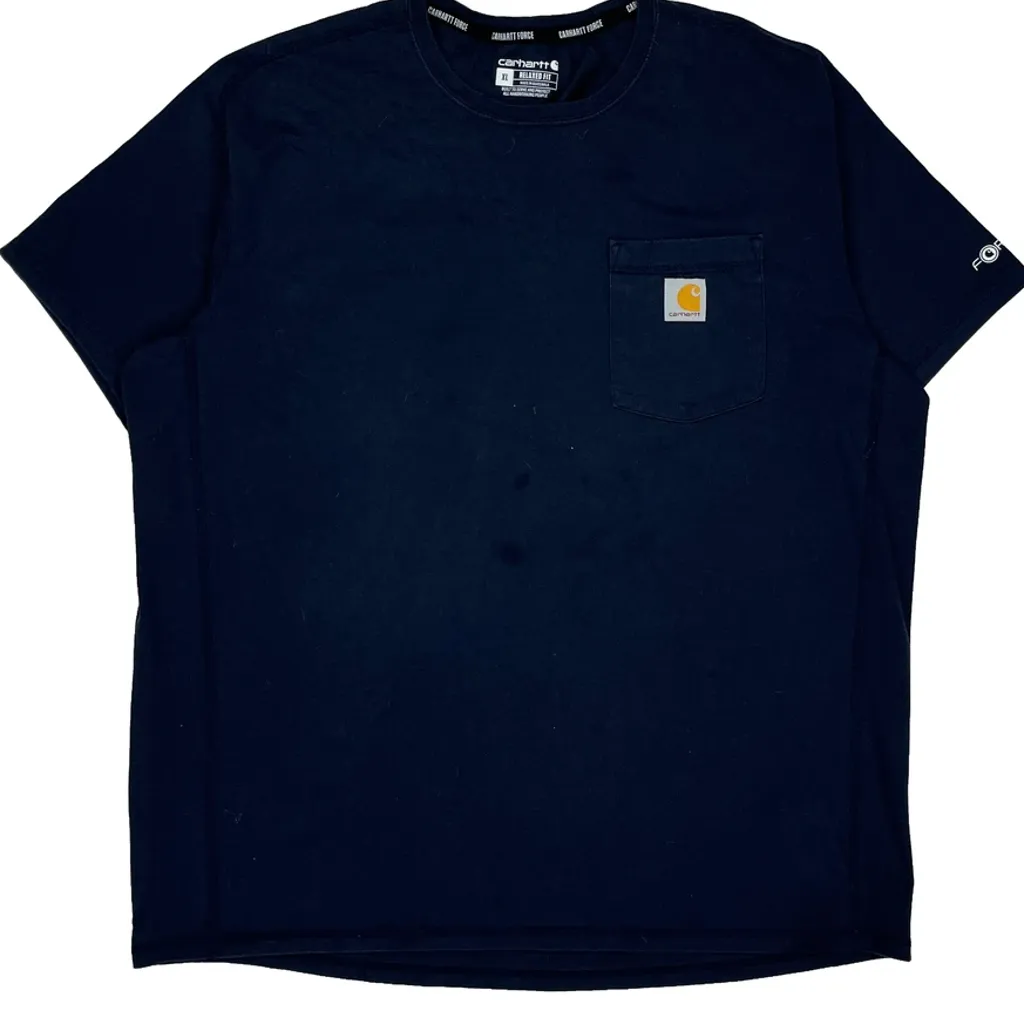 Carhartt T-Shirt - XL Navy Cotton - Image 4