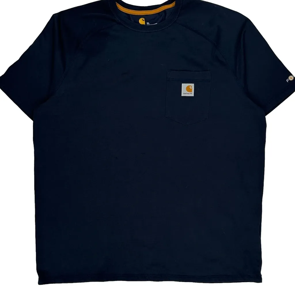 Carhartt T-Shirt - XL Navy Cotton - Image 5
