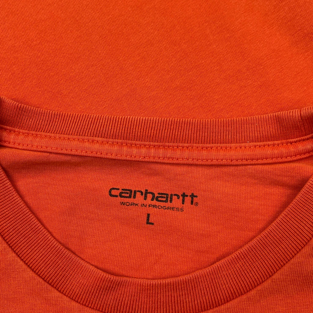 Carhartt T-Shirt - Large Orange Cotton - Image 3