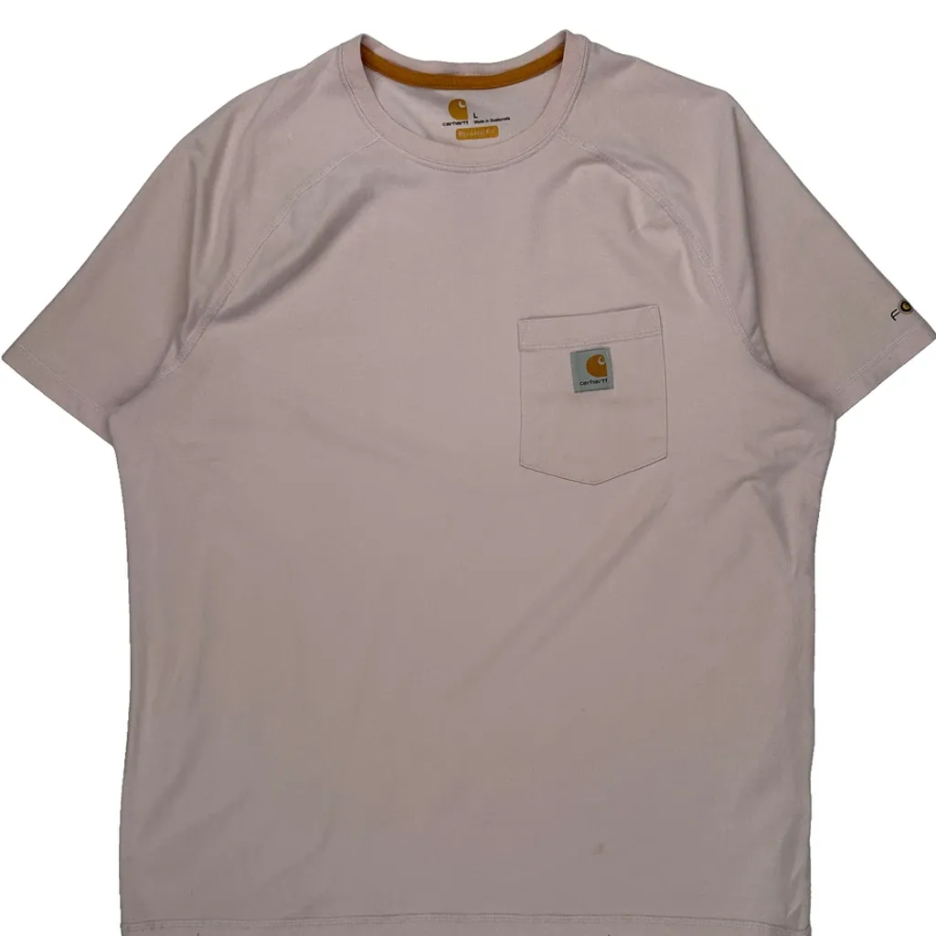 Carhartt T-Shirt - Large Pink Cotton - Image 4