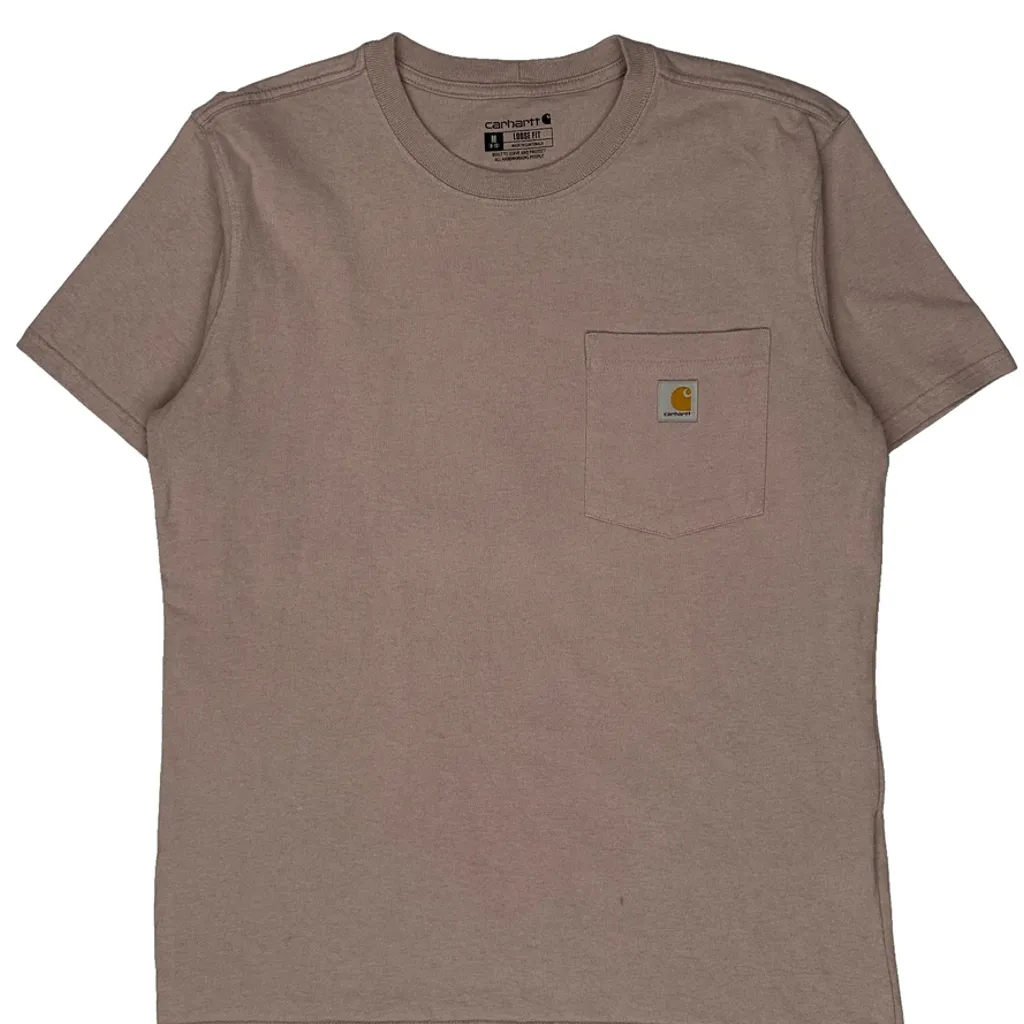 Carhartt T-Shirt - Medium Pink Cotton - Image 4
