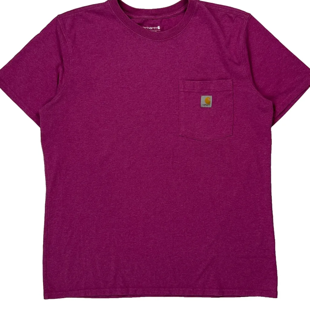 Carhartt T-Shirt - Large Purple Cotton - Image 5