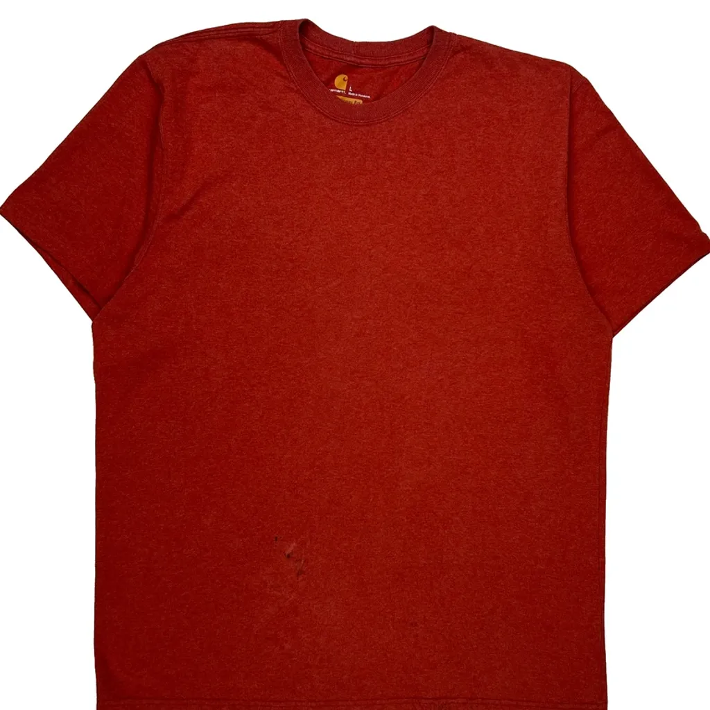 Carhartt T-Shirt - Large Red Cotton - Image 5
