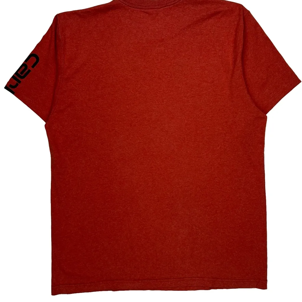 Carhartt T-Shirt - Large Red Cotton - Image 8