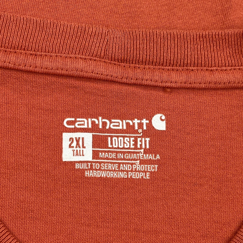 Carhartt Tall T-Shirt - 2XL Red Cotton - Image 3