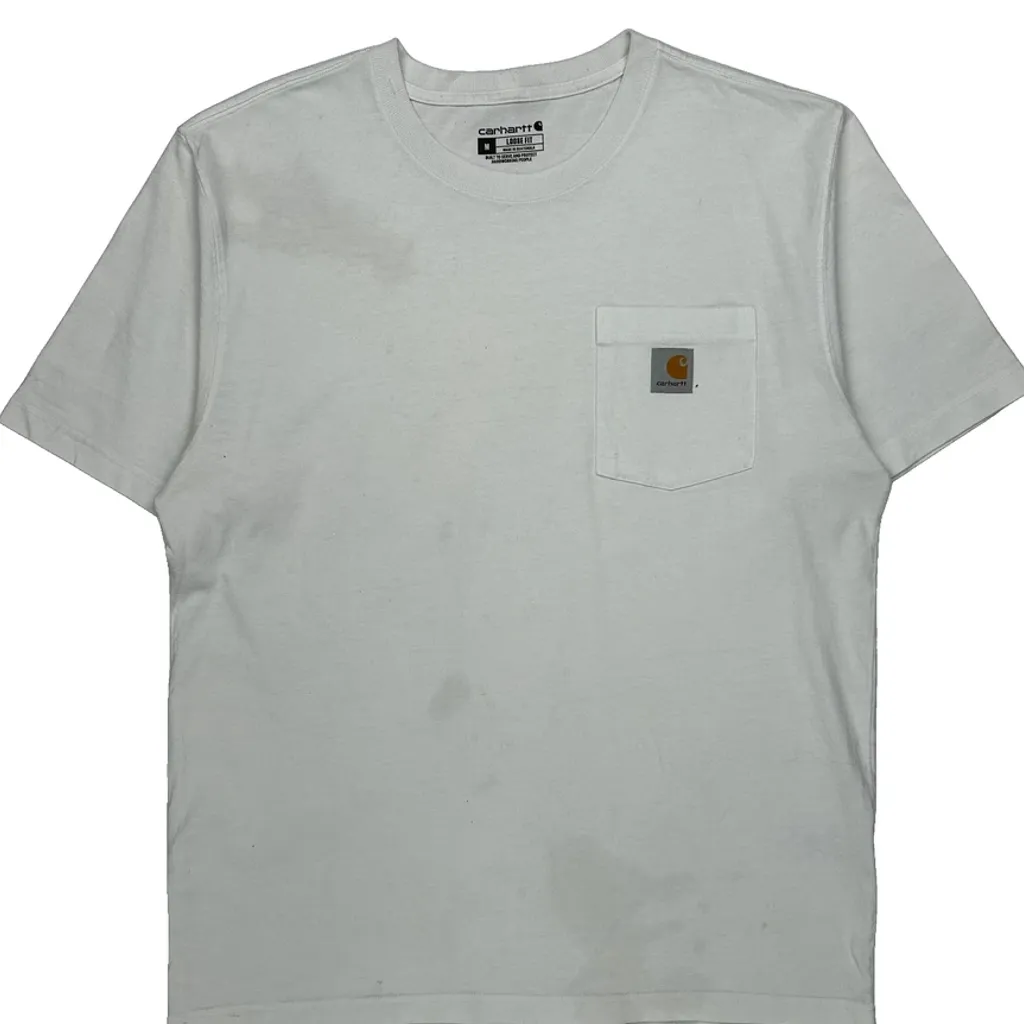 Carhartt T-Shirt - Medium White Cotton - Image 4