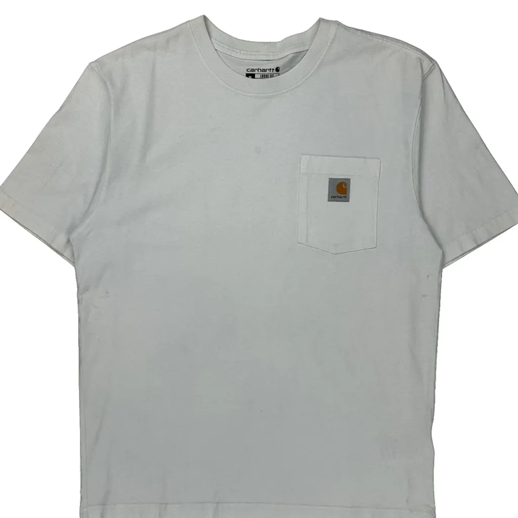 Carhartt T-Shirt - Medium White Cotton - Image 4