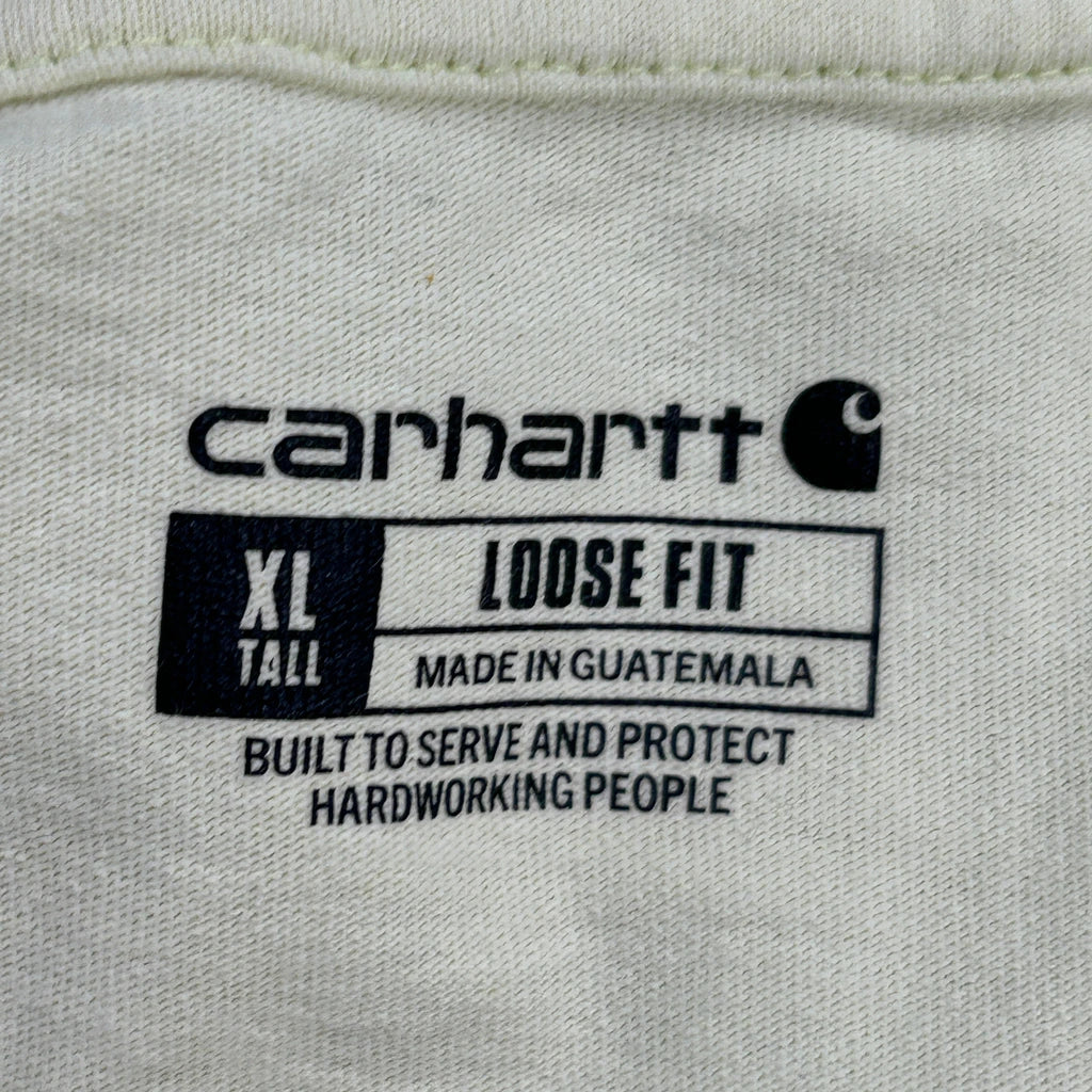 Carhartt Tall T-Shirt - XL Yellow Cotton - Image 3