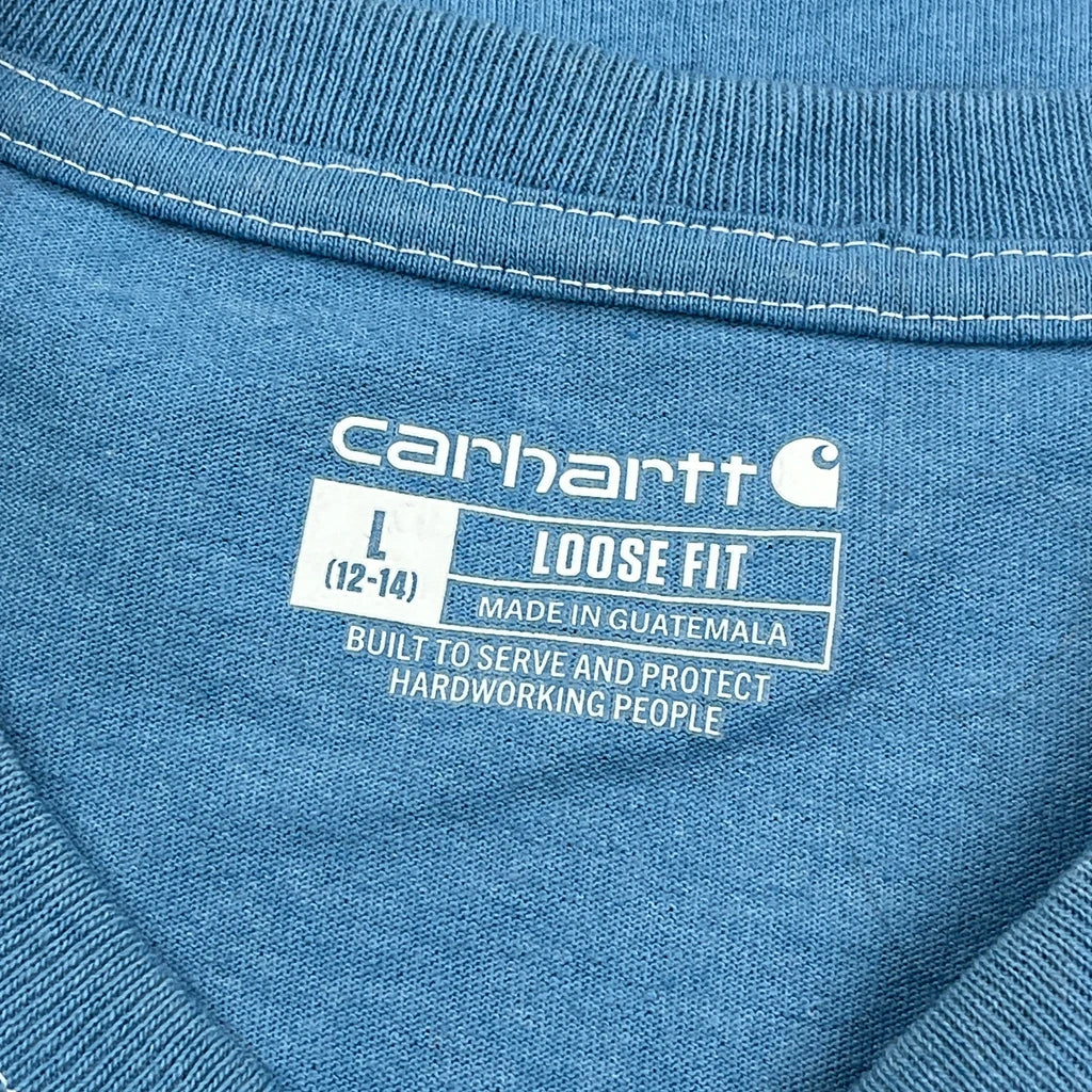 Carhartt T-Shirt - Large Blue Cotton - Image 3