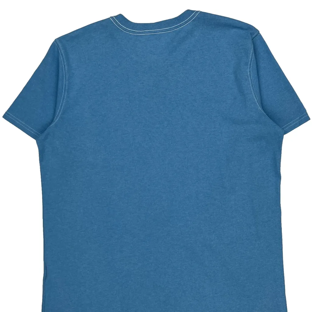 Carhartt T-Shirt - Large Blue Cotton - Image 6