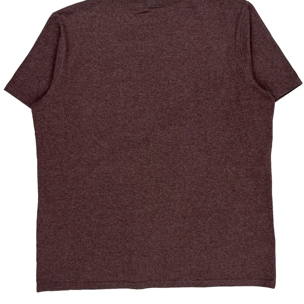 Carhartt T-Shirt - Large Burgundy Cotton - Image 6