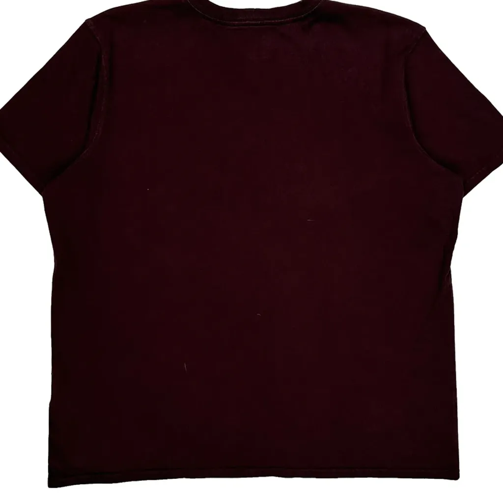 Carhartt T-Shirt - XL Burgundy Cotton - Image 7