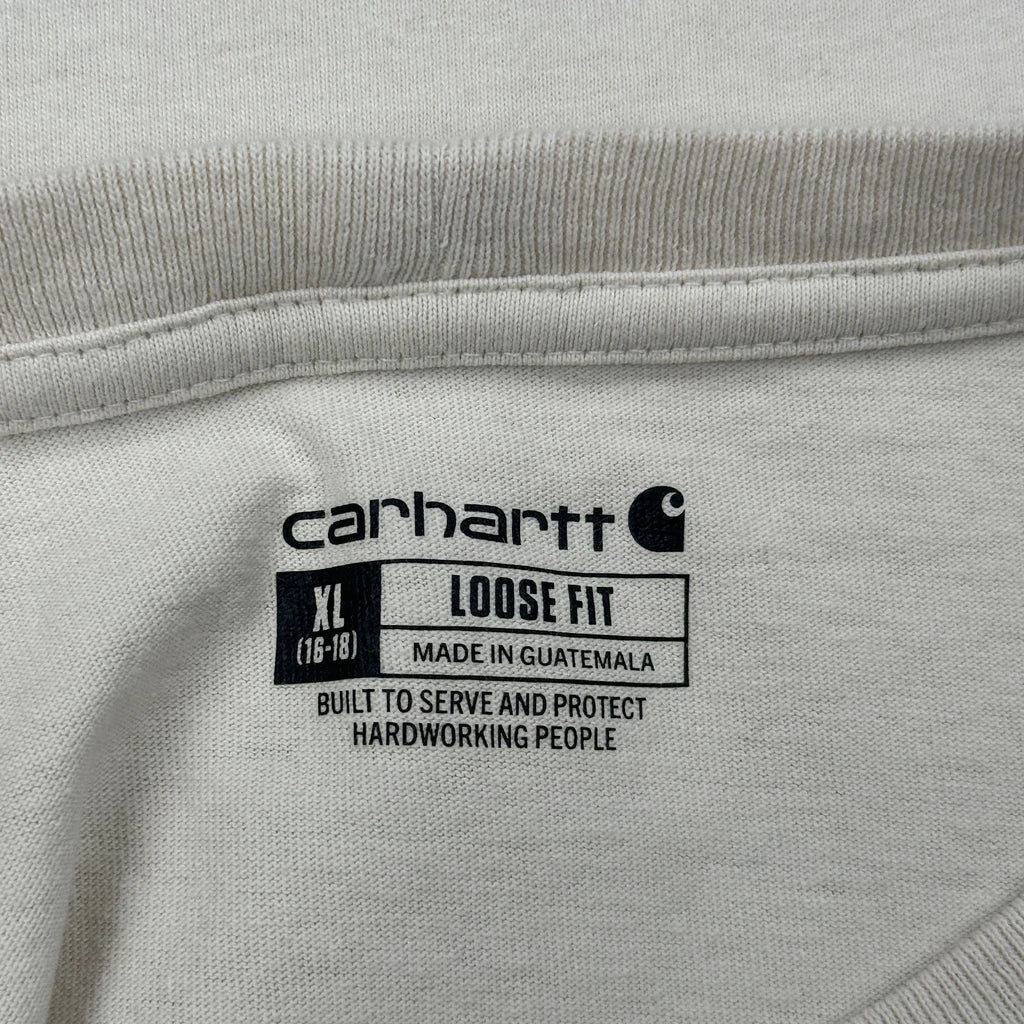 Carhartt T-Shirt - XL Cream Cotton - Image 3