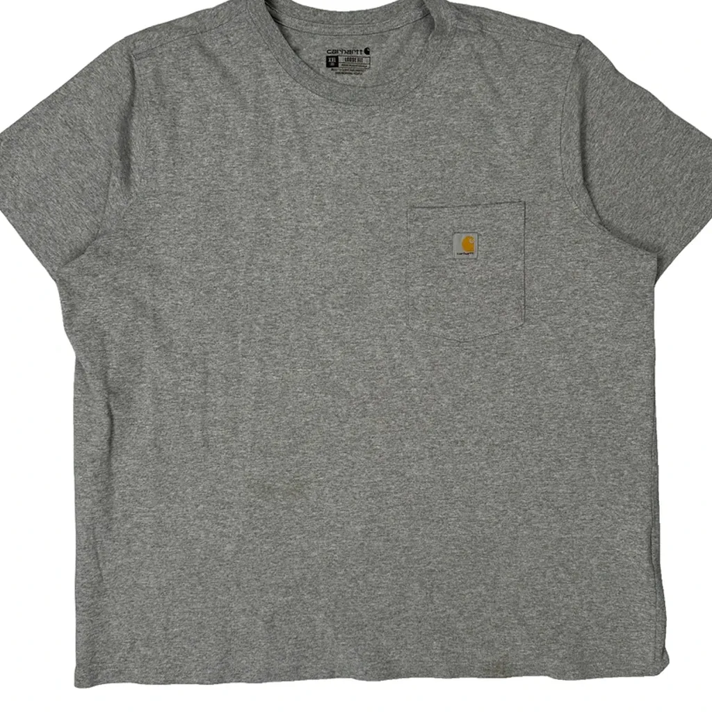 Carhartt T-Shirt - 2XL Grey Cotton - Image 5