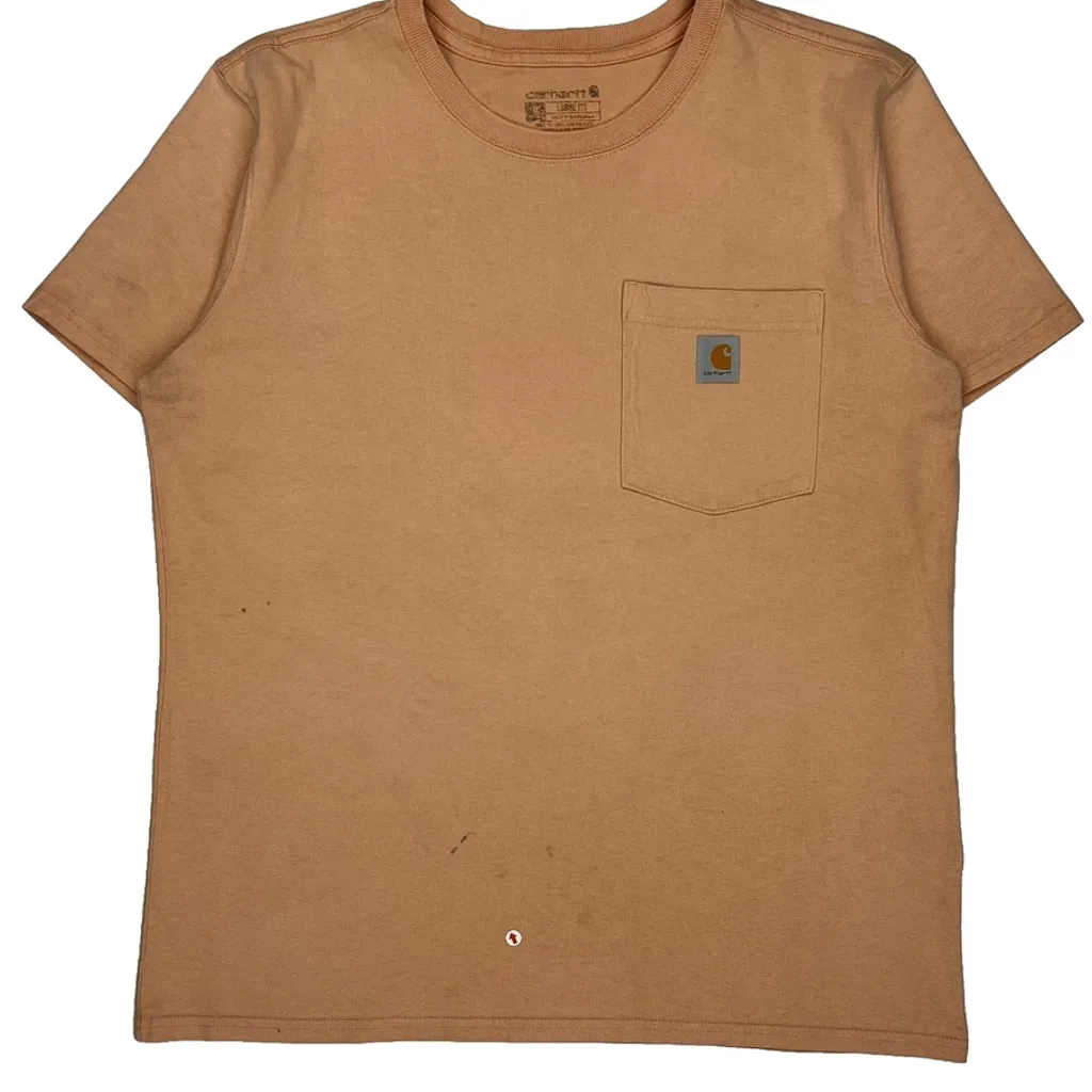Carhartt T-Shirt - Medium Orange Cotton - Image 8