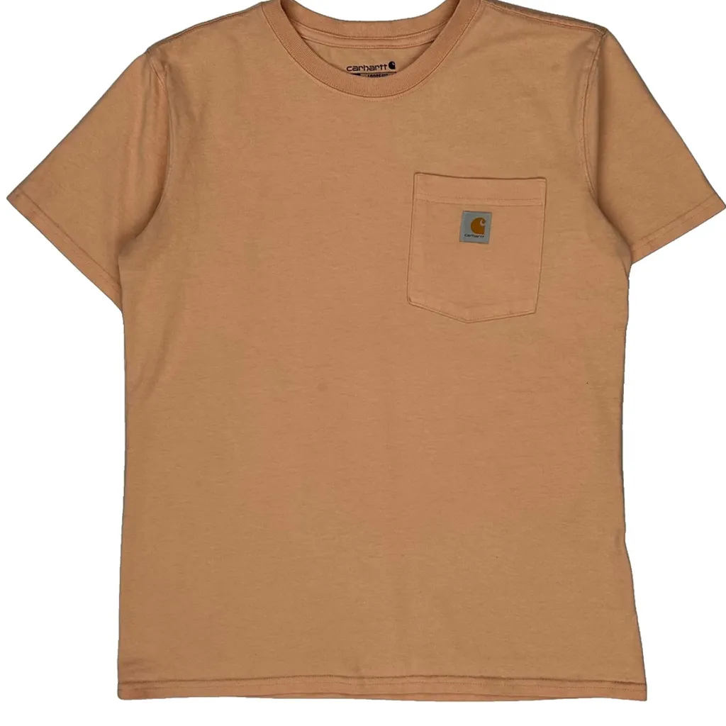 Carhartt T-Shirt - Small Orange Cotton - Image 4