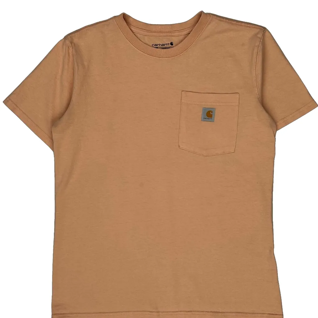 Carhartt T-Shirt - Small Orange Cotton - Image 5