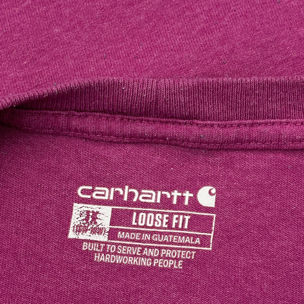 Carhartt T-Shirt - 2XL Purple Cotton - Image 3