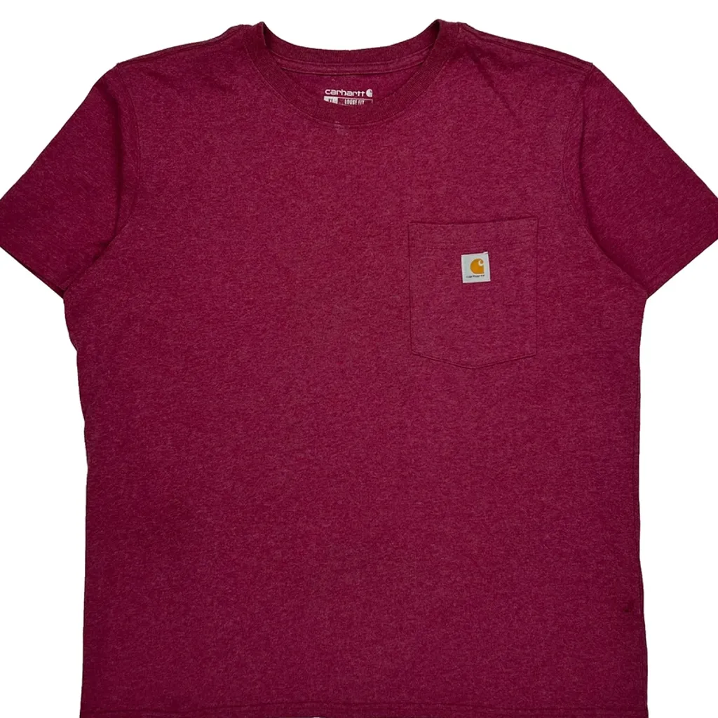 Carhartt T-Shirt - XL Red Cotton - Image 5