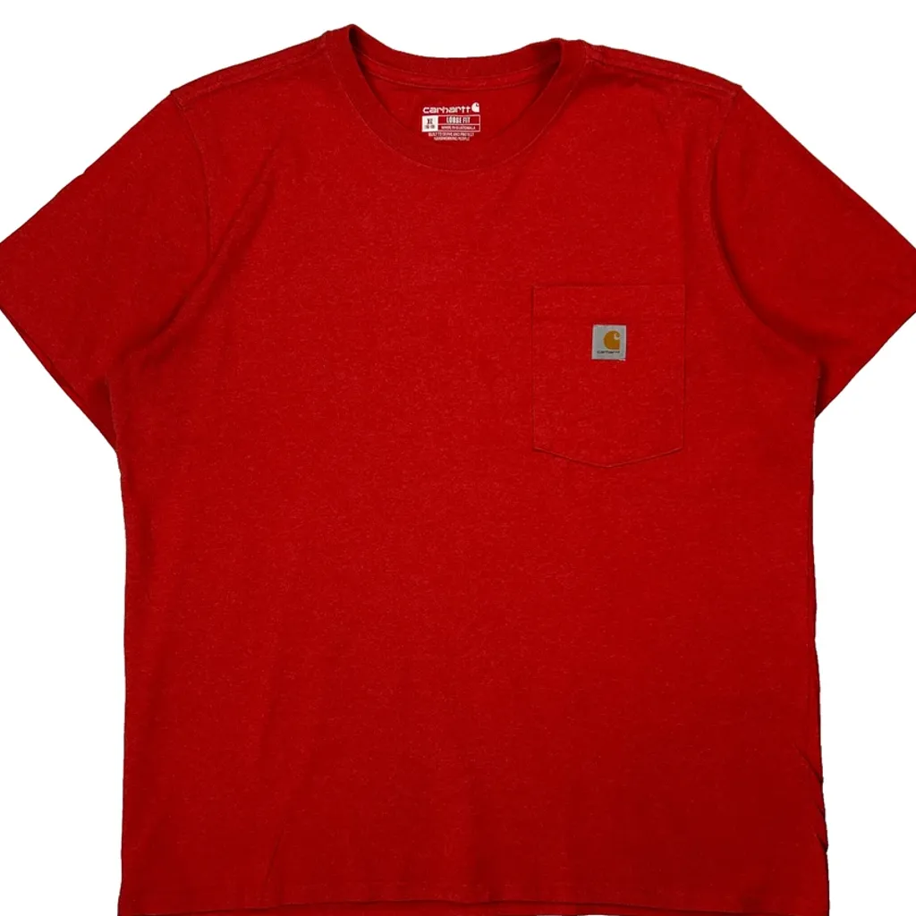Carhartt T-Shirt - XL Red Cotton - Image 5