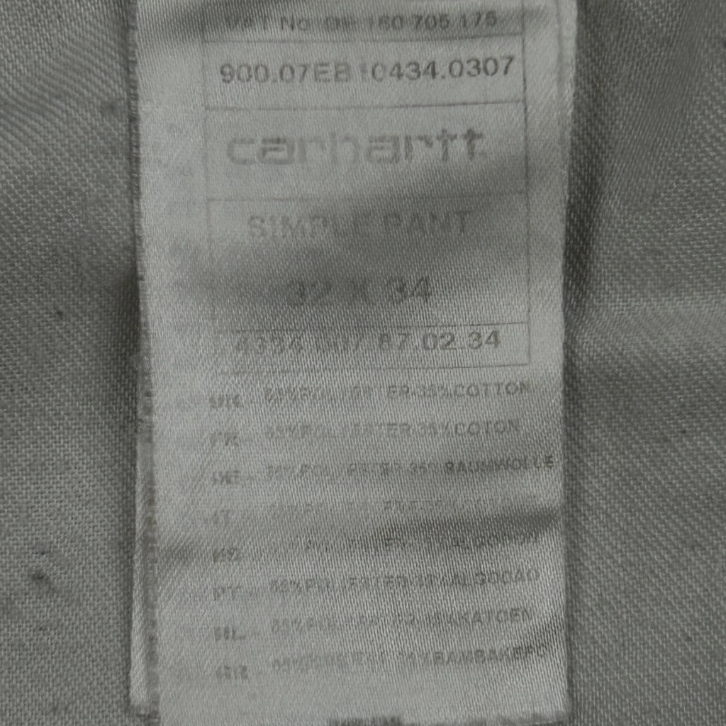 Carhartt Trousers - 34W 27L Black Cotton - Image 6