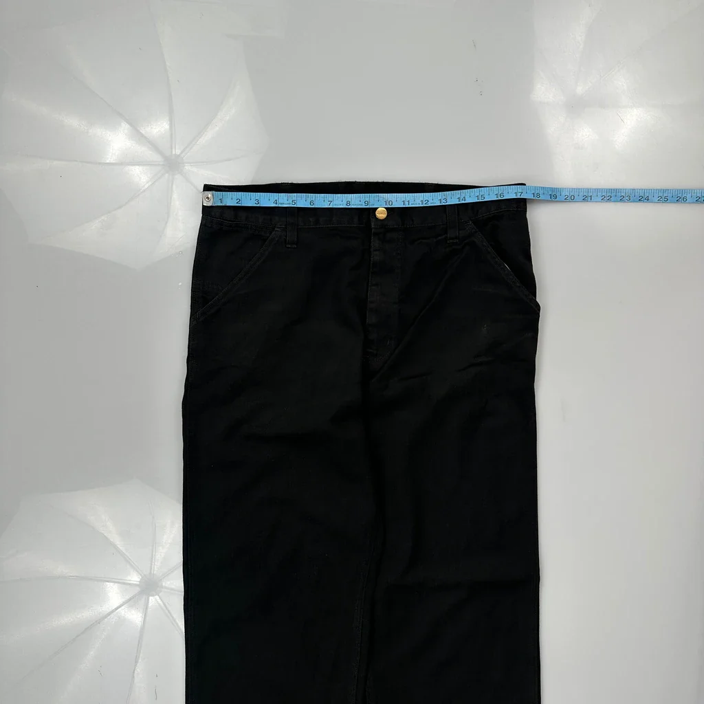 Carhartt Trousers - 34W 33L Black Cotton - Image 3