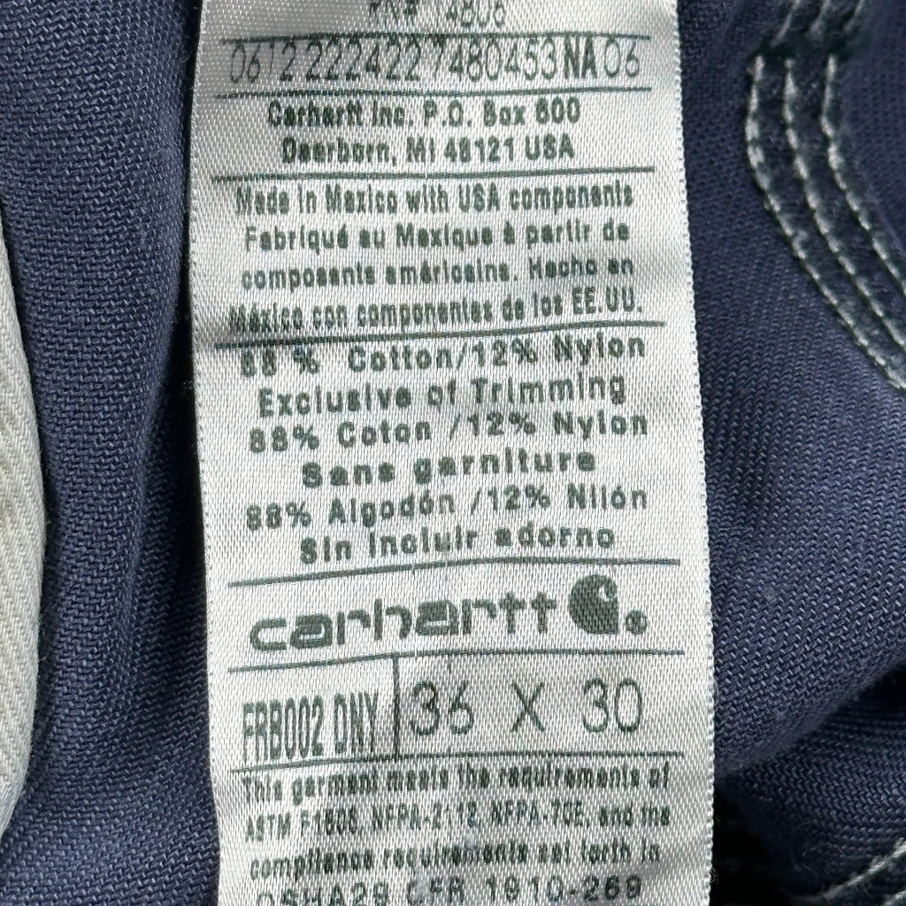 Carhartt Trousers - 33W 30L Blue Cotton - Image 6