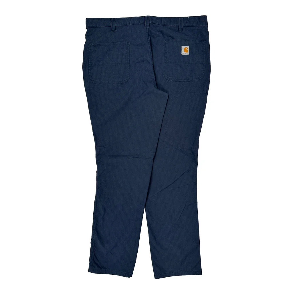 Carhartt Trousers - 40W 34L Blue Polyester Blend