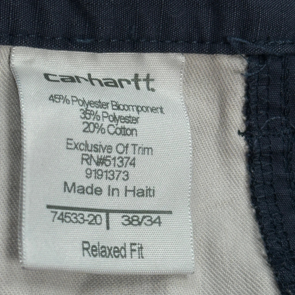 Carhartt Trousers - 40W 34L Blue Polyester Blend - Image 5