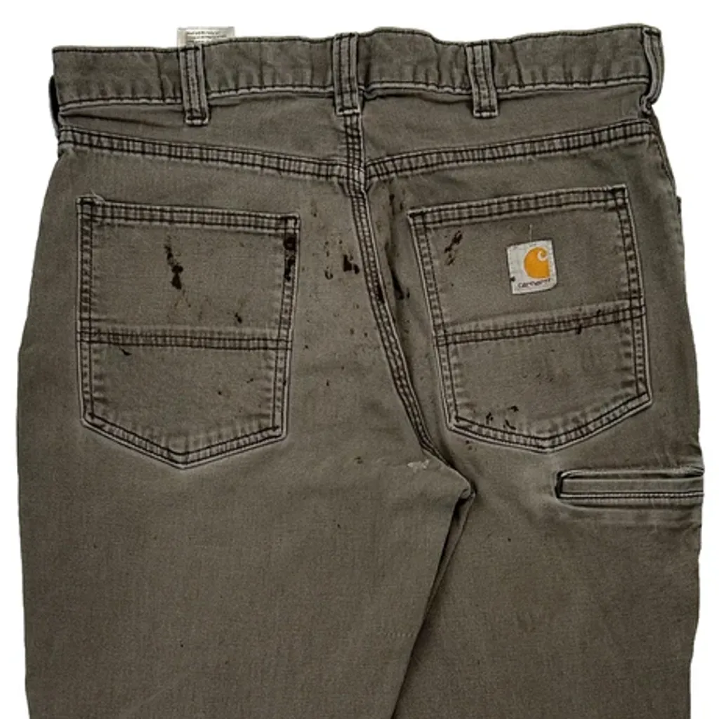 Carhartt Trousers - 34W 29L Grey Cotton Blend - Image 7